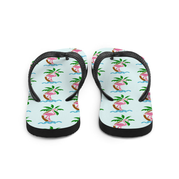 Flamingo Flip-Flops — Blue - Image 4