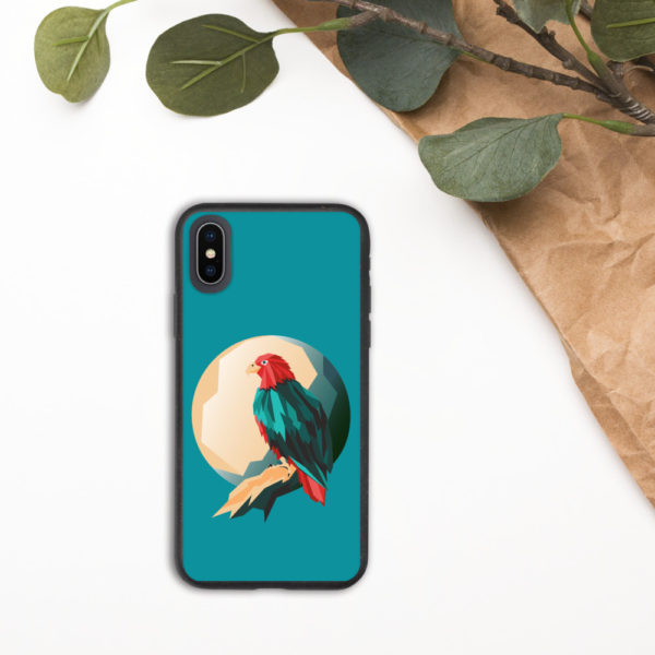 Eagle Design Biodegradable Phone Case — Blue - Image 6