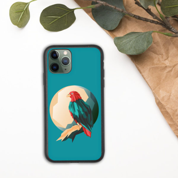 Eagle Design Biodegradable Phone Case — Blue - Image 2