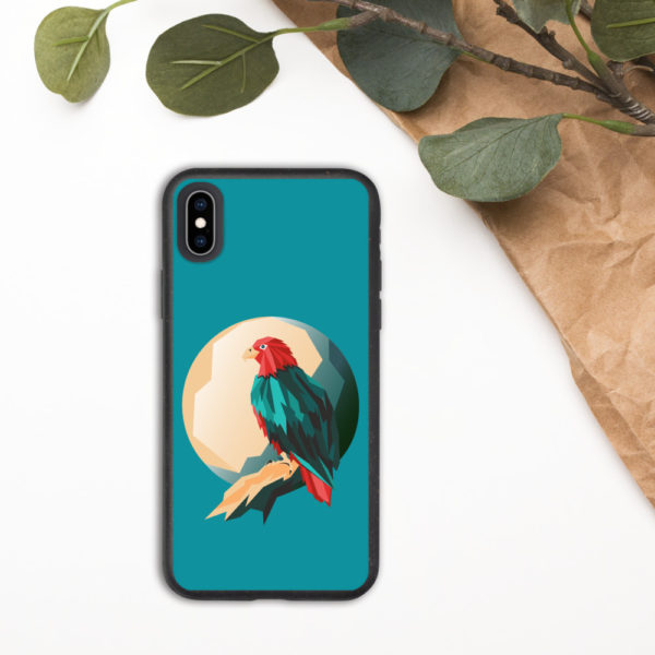 Eagle Design Biodegradable Phone Case — Blue - Image 8