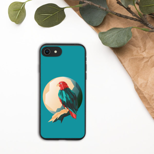 Eagle Design Biodegradable Phone Case — Blue - Image 5