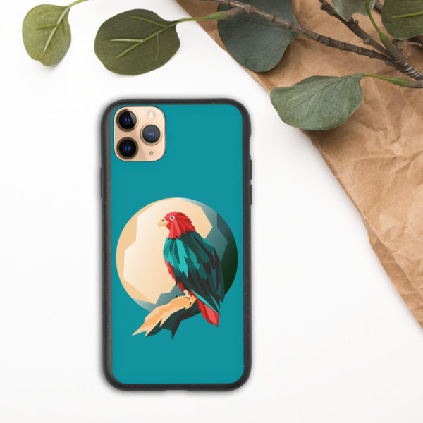 Eagle Design Biodegradable Phone Case — Blue - Image 3