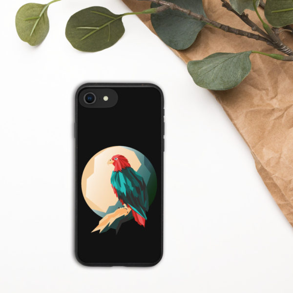 Eagle Design Biodegradable Phone Case — Black - Image 5