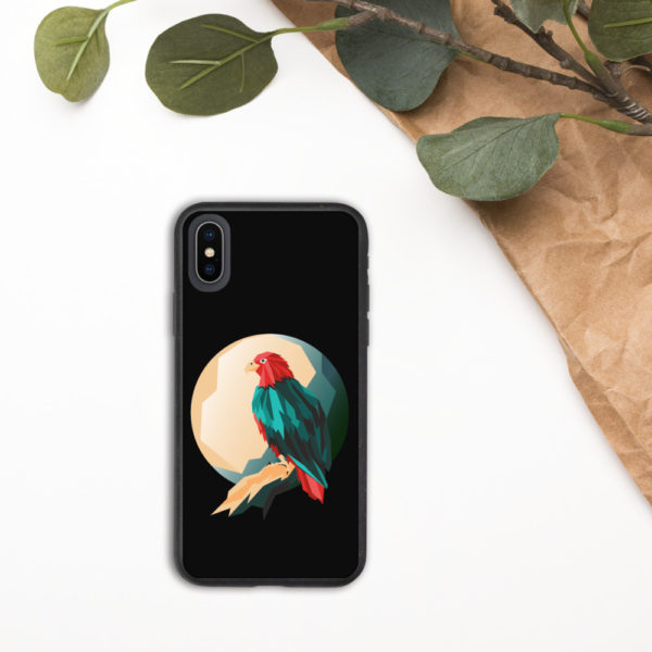 Eagle Design Biodegradable Phone Case — Black - Image 6