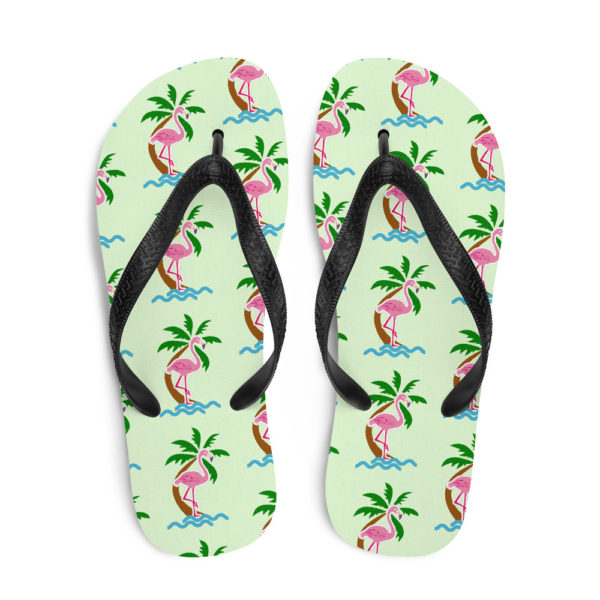 Flamingo Flip-Flops — Green