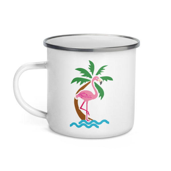 Flamingo Enamel Mug - Image 5