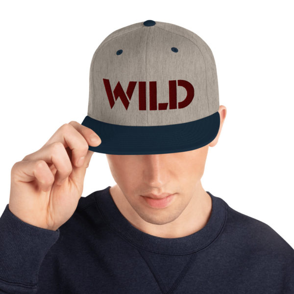 Wild Embroidered Snapback Hat - Image 6