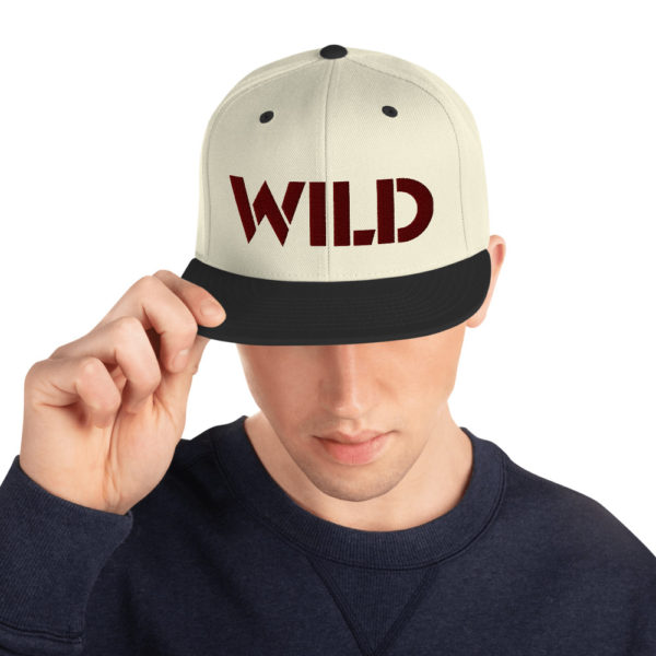 Wild Embroidered Snapback Hat