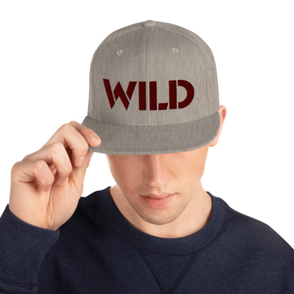 Wild Embroidered Snapback Hat - Image 5