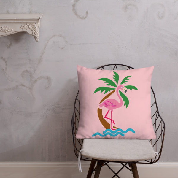 Pink Flamingo Premium Pillow - Image 22