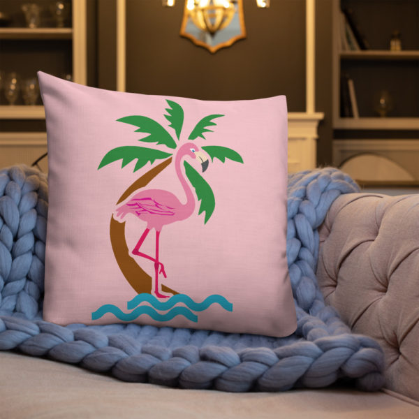 Pink Flamingo Premium Pillow - Image 21