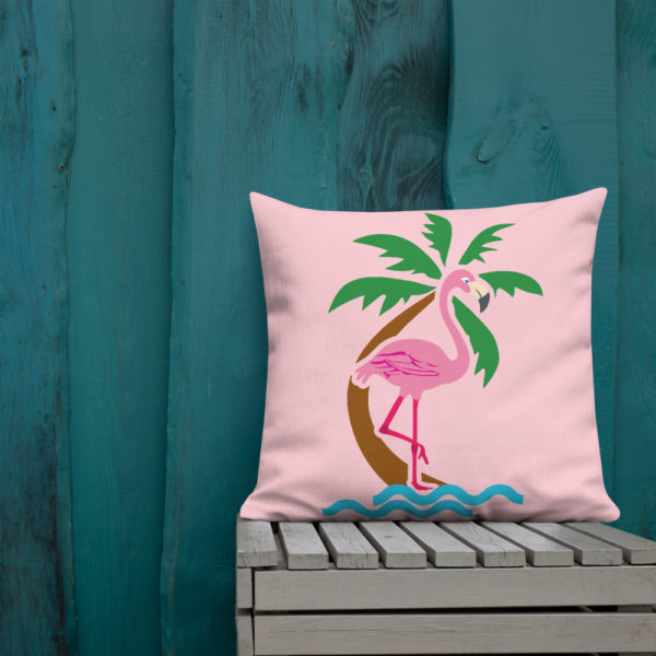 Pink Flamingo Premium Pillow - Image 18