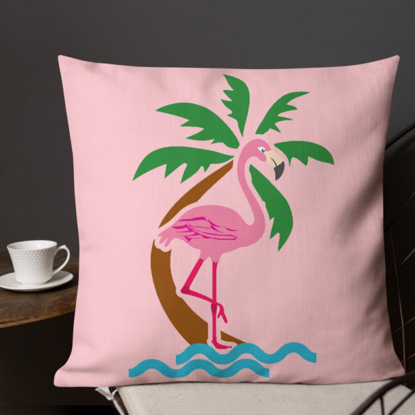 Pink Flamingo Premium Pillow - Image 16