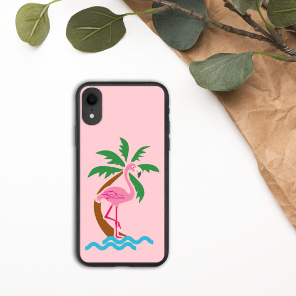 Flamingo Biodegradable Phone Case - Image 7