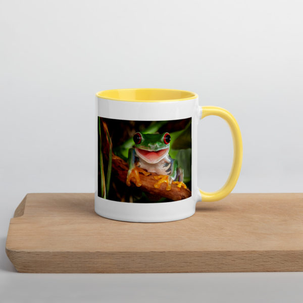 Frog Mug with Colour Inside