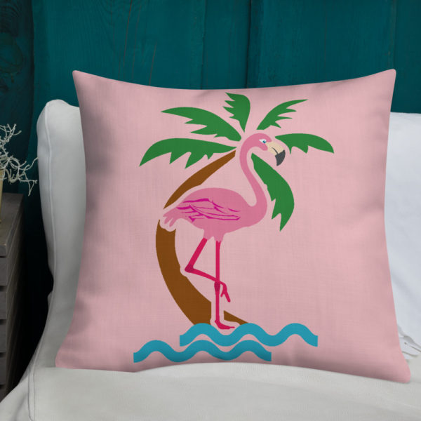 Pink Flamingo Premium Pillow - Image 20