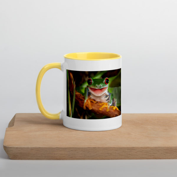 Frog Mug with Colour Inside - Image 3