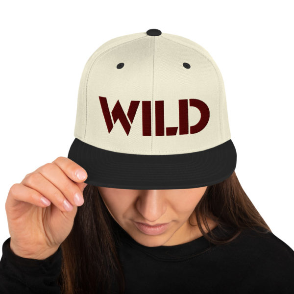 Wild Embroidered Snapback Hat - Image 3