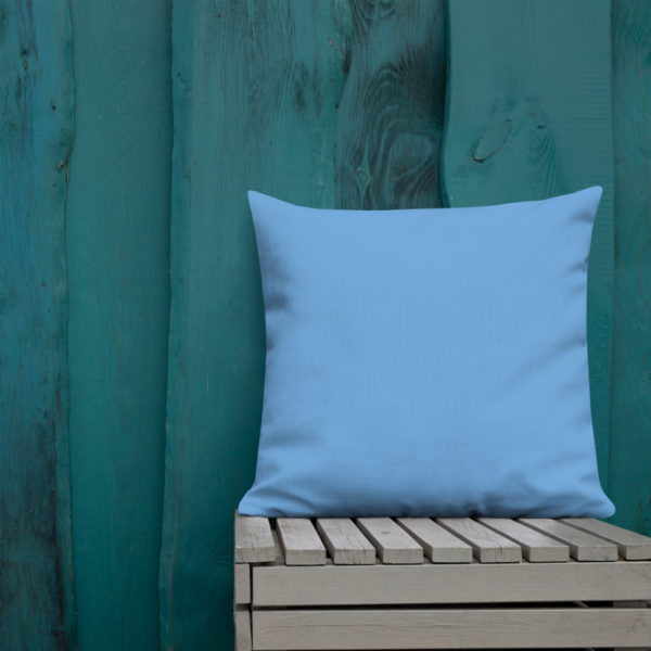 Butterfly Premium Pillow in Blue by Charlie Munro - Image 9