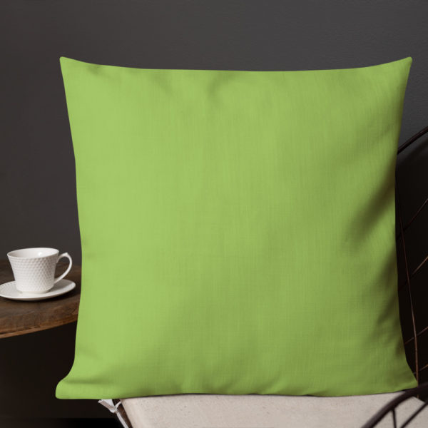 Butterfly Premium Pillow in Green by Charlie Munro - Image 6