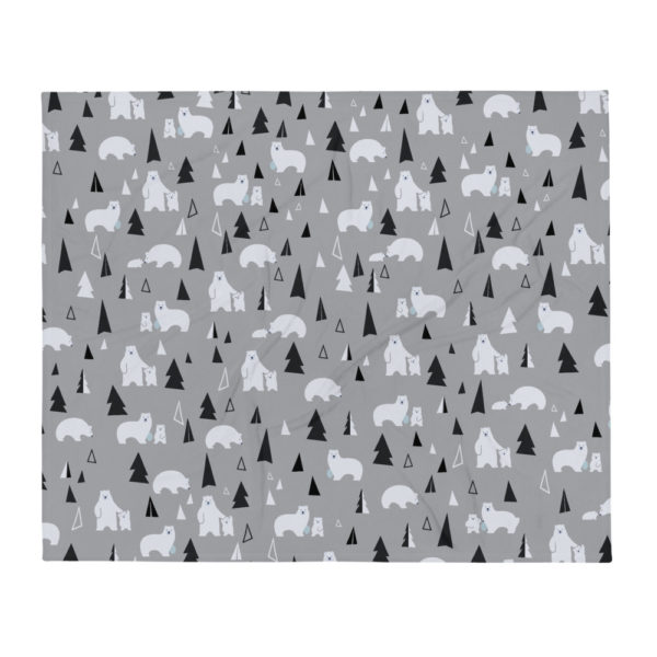 Polar Bear Throw Blanket - Image 3