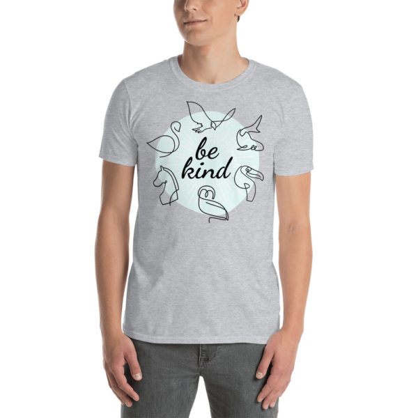 Men's 'Be Kind' Short-Sleeve T-Shirt — Grey or White