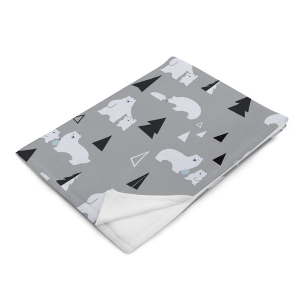 Polar Bear Throw Blanket - Image 2