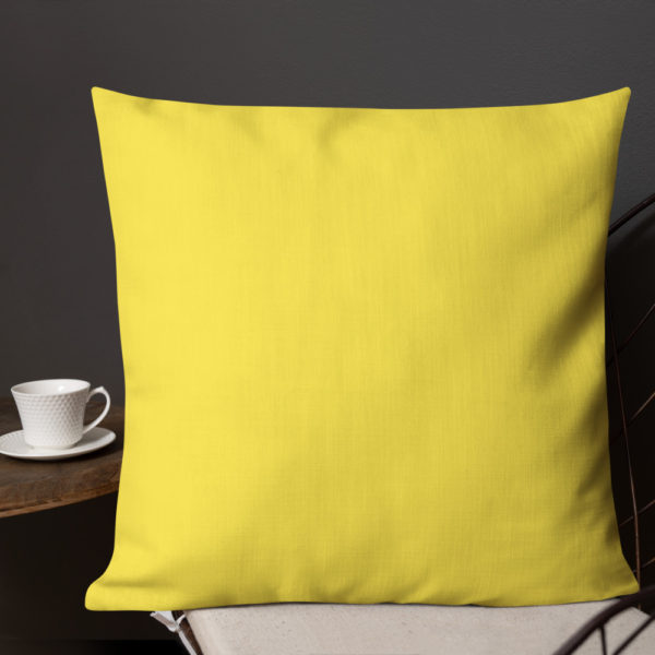 Butterfly Premium Pillow in Yellow by Charlie Munro - Image 6