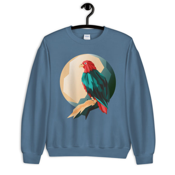 Eagle Unisex Sweatshirt — Indigo Blue, Light Blue, Grey, Red or Black - Image 2