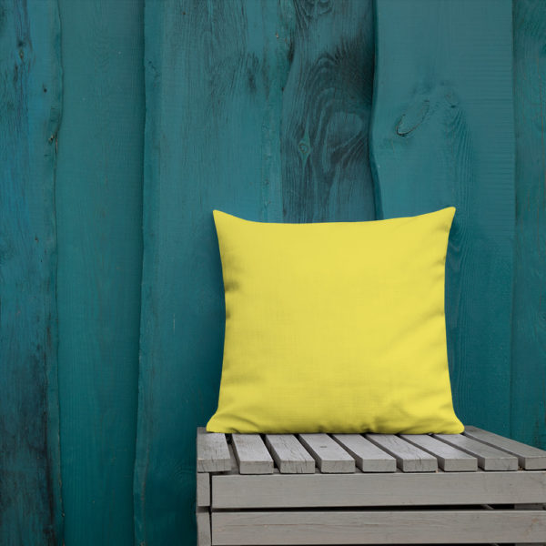 Butterfly Premium Pillow in Yellow by Charlie Munro - Image 11