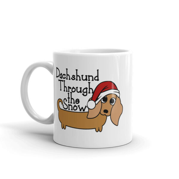 Dachshund Through the Snow Christmas Mug - Image 6