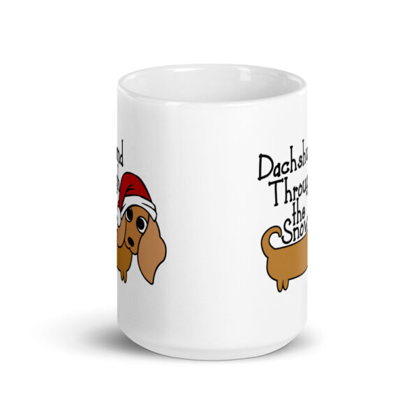 Dachshund Through the Snow Christmas Mug - Image 8