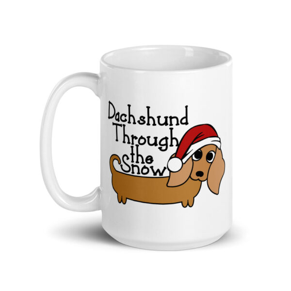 Dachshund Through the Snow Christmas Mug - Image 9