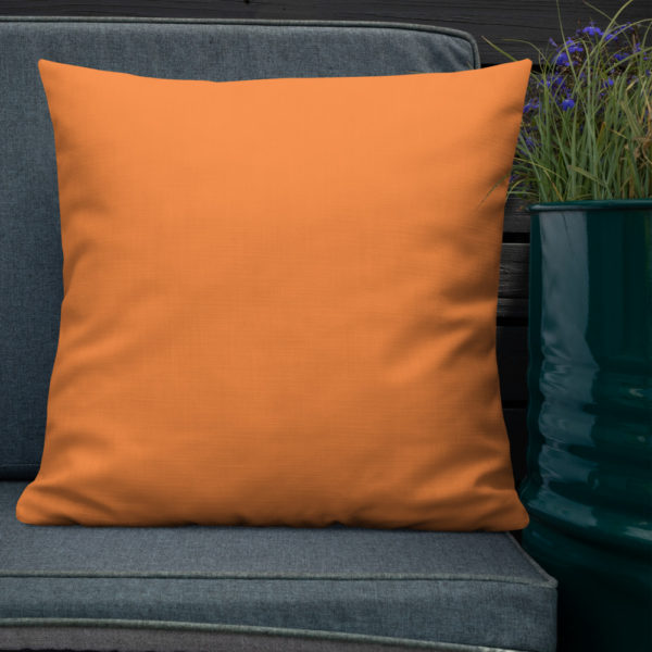 Butterfly Premium Pillow in Orange by Charlie Munro - Image 2