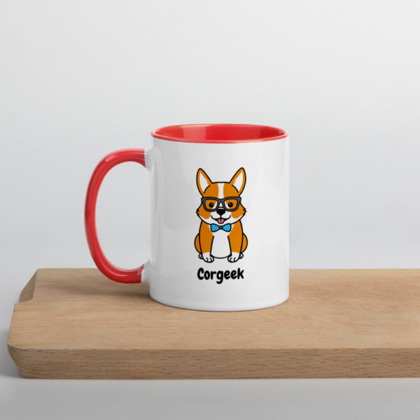 Corgeek Mug with Colour Inside - Image 6