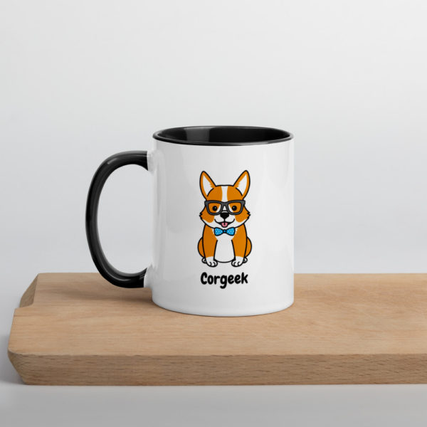 Corgeek Mug with Colour Inside - Image 3