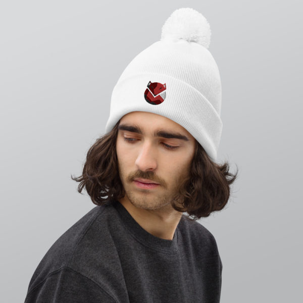 Fox Pom Pom Beanie - Image 2