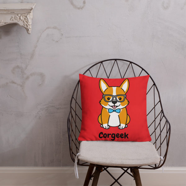 Corgeek Premium Pillow in Red - Image 8