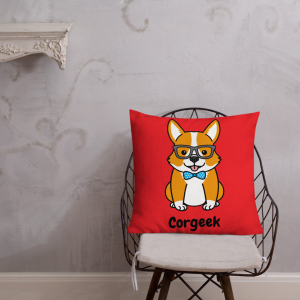 Corgeek Premium Pillow in Red - Image 7