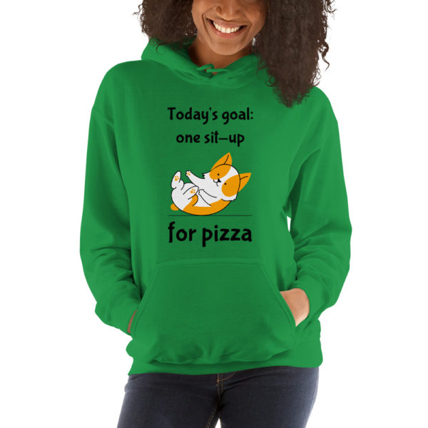 One Sit-Up for Pizza Unisex Hoodie - Image 7