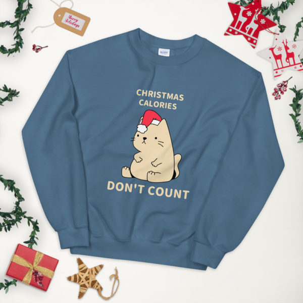 Christmas Calories Don't Count Unisex Sweatshirt — Assorted Colours - Image 12