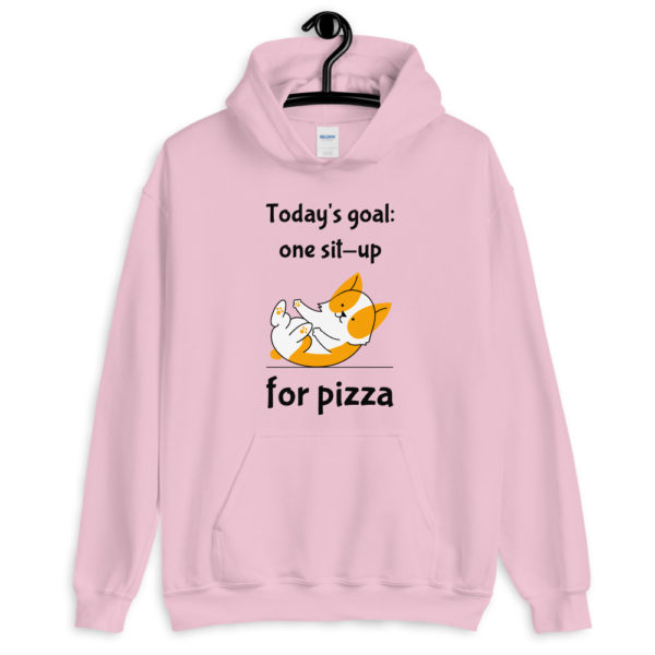 One Sit-Up for Pizza Unisex Hoodie - Image 4