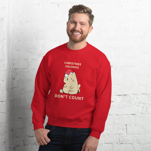 Christmas Calories Don't Count Unisex Sweatshirt — Assorted Colours - Image 4