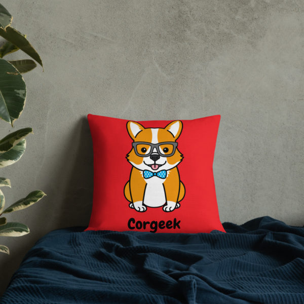 Corgeek Premium Pillow in Red - Image 15