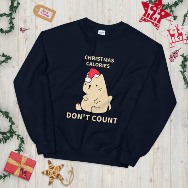 Christmas Calories Don't Count Unisex Sweatshirt — Assorted Colours - Image 6