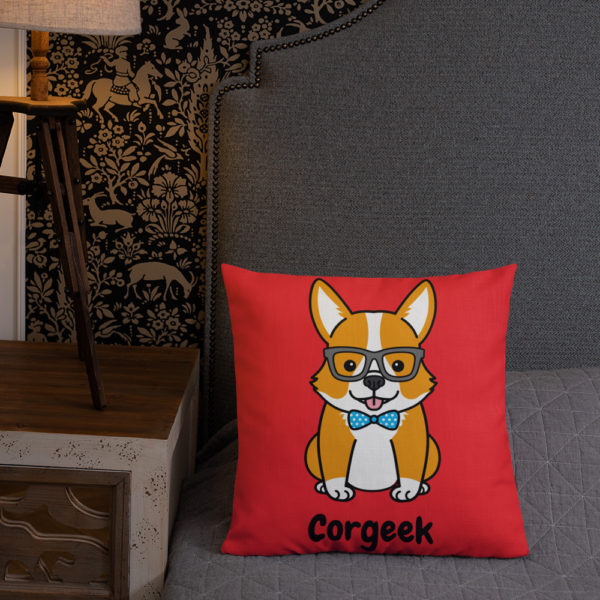 Corgeek Premium Pillow in Red - Image 12