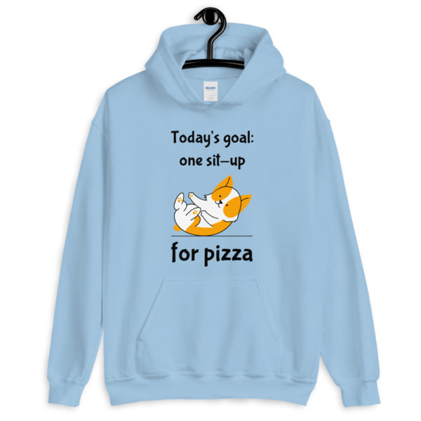 One Sit-Up for Pizza Unisex Hoodie - Image 3