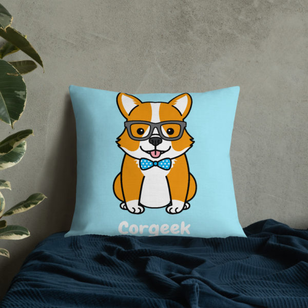 Corgeek Premium Pillow in Blue - Image 14