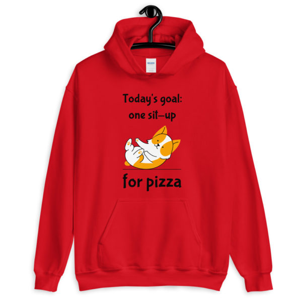 One Sit-Up for Pizza Unisex Hoodie - Image 5