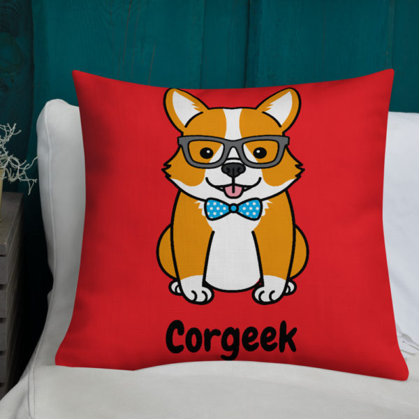 Corgeek Premium Pillow in Red - Image 4